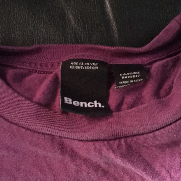 Girls purple bench long peeve top - Picture 2 of 3